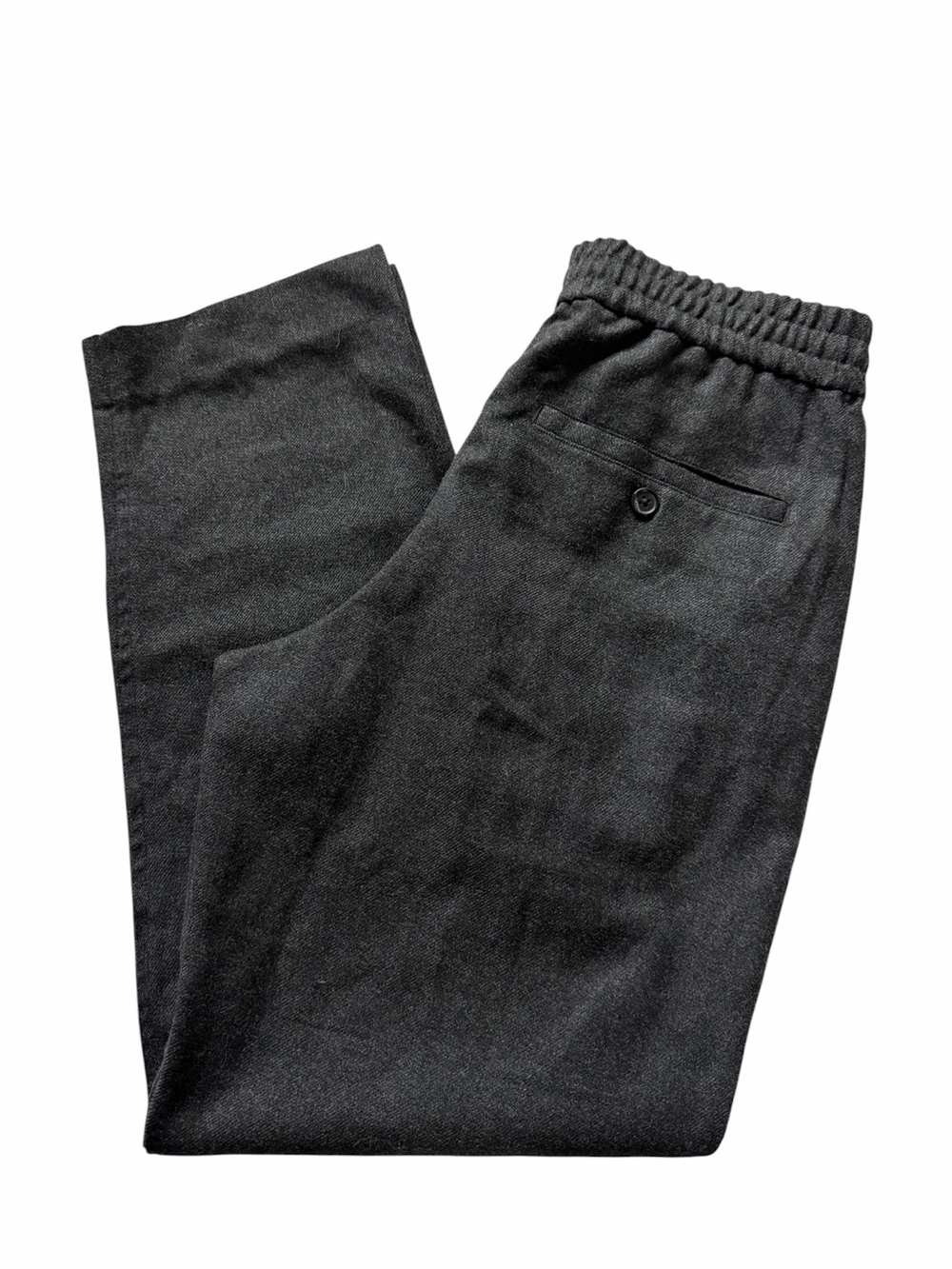 Abercrombie & Fitch Charcoal Gray Elastic-Waist Jogger Loose Pants